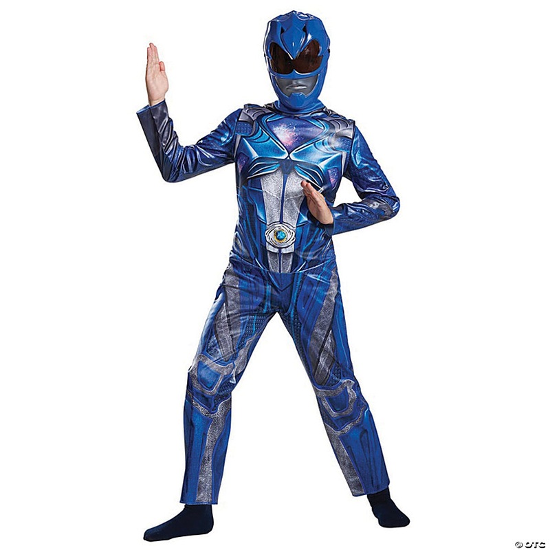 Kids Classic Mighty Morphin Power Rangers Blue Ranger Jumpsuit Costume