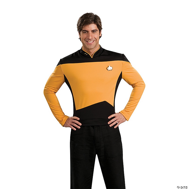 Men's Deluxe Star Trek: The Next Generation Operations Uniform Costume