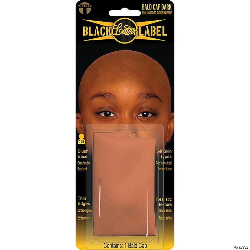Dark Brown Latex Bald Cap