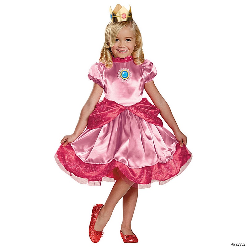 Girl's Deluxe Princess Peach Costume