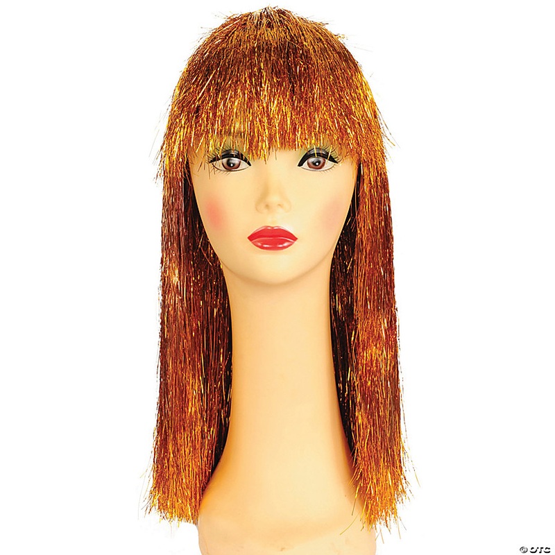 Women's Long Tinsel Pageboy Wig