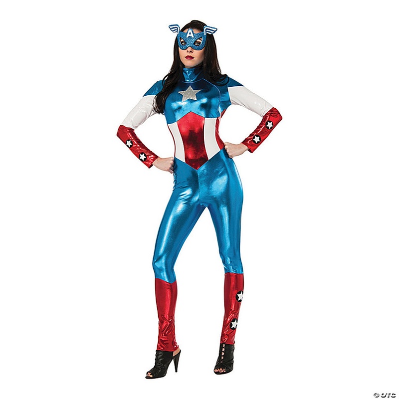 Womens Jumpsuit American Dream Costume
