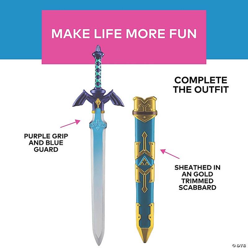 26 Legend of Zelda The Blade of Evil's Bane Plastic Sword with Scabbard