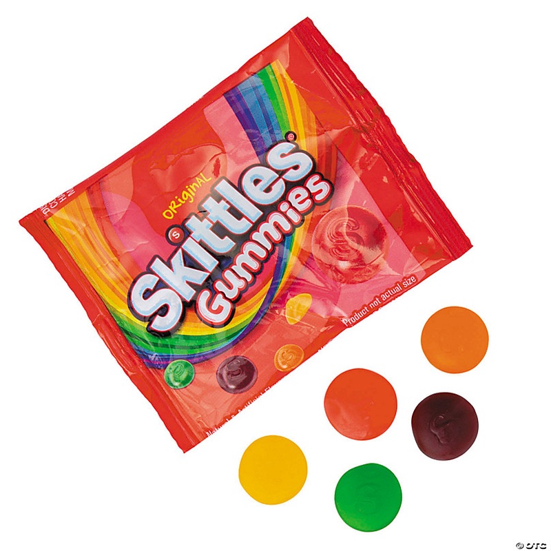 5 lbs. Bulk 100 Pc. Skittles Gummies Fun Size Candy Packs
