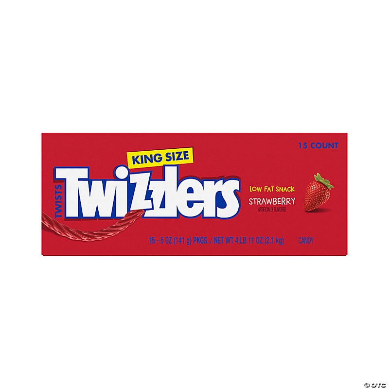 75 oz. Twizzlers Strawberry Twists King Size Candy - 15 Pc.