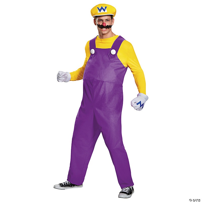 Adults Deluxe Super Mario Bros. Wario Costume