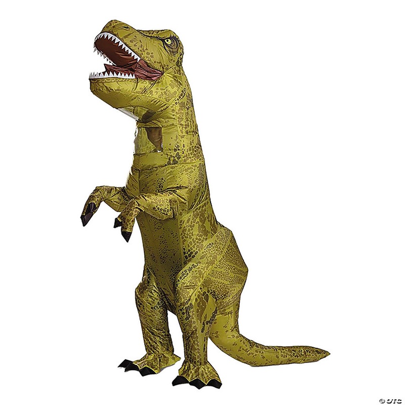 Adults Inflatable Jurassic Park T-Rex Costume - One Size