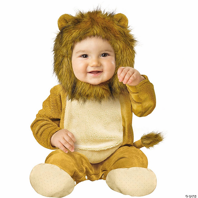 Baby Brown Jumpsuit Cuddly Lion Costume
