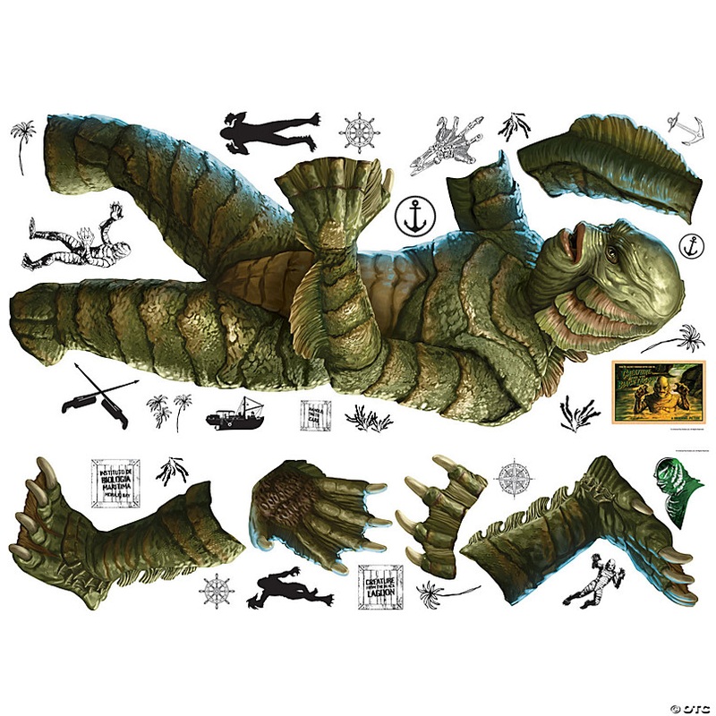 Classic Monsters Creature From The Black Lagoon Giant Peel & Stick Wall Decals by RoomMates