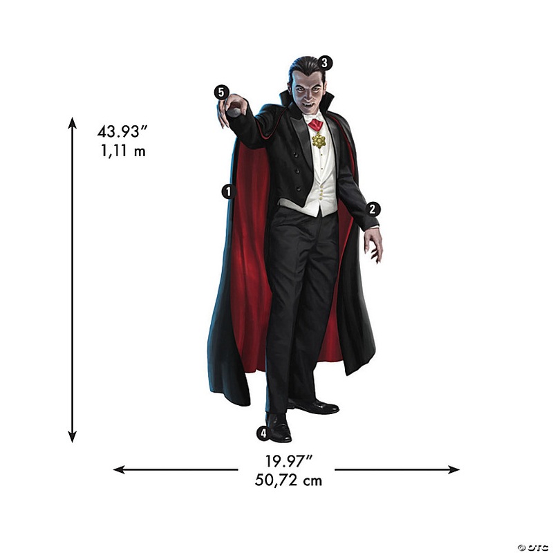 Classic Monsters Dracula Giant Peel & Stick Wall Decals by RoomMates