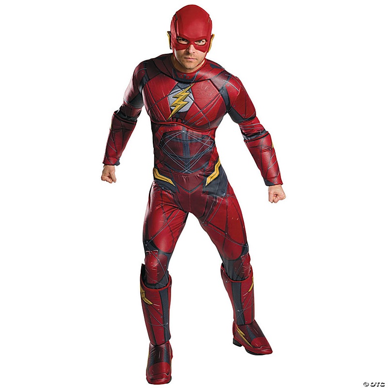 Men's Plus Size Justice League The Flash Costume