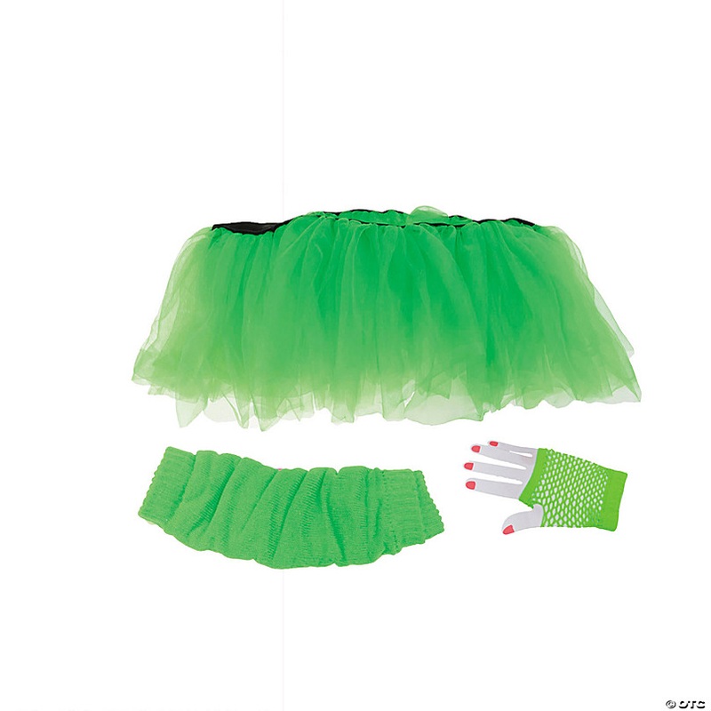 Women's 80s Neon Tutu Costume Kit