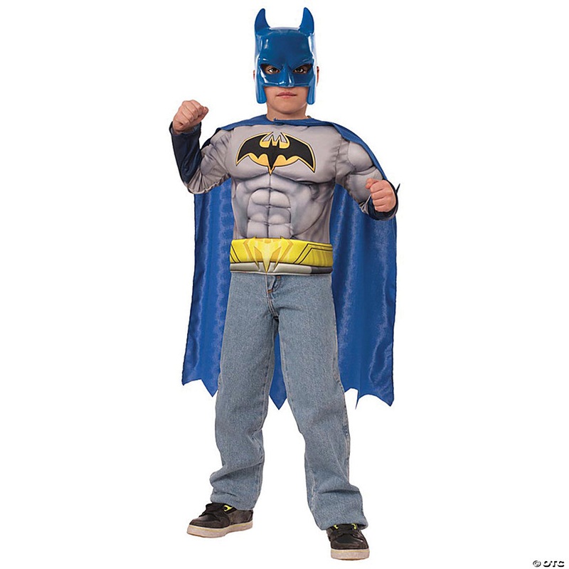 Boy's Muscle Chest Batman Costume - Small