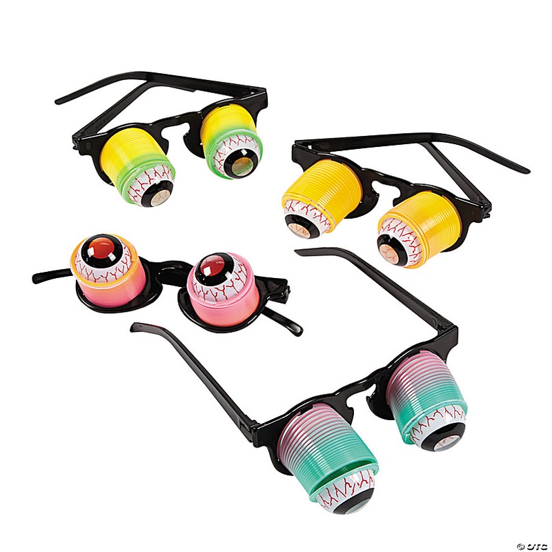 Kids Hanging Rainbow Goo-Goo Eyeglasses- 12 Pc.