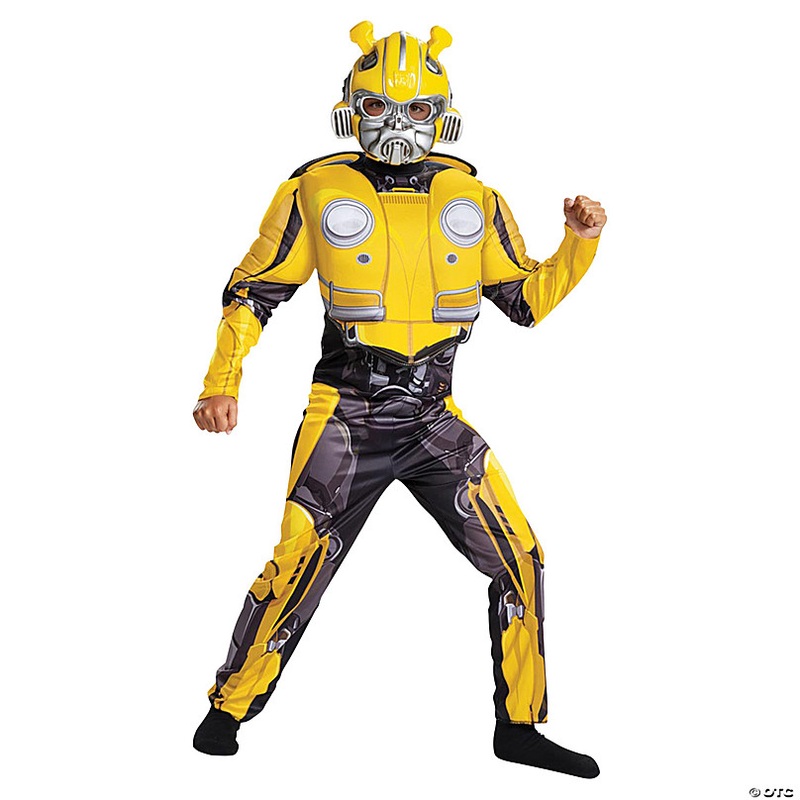 Kids Muscle Transformers Bumblebee Costume
