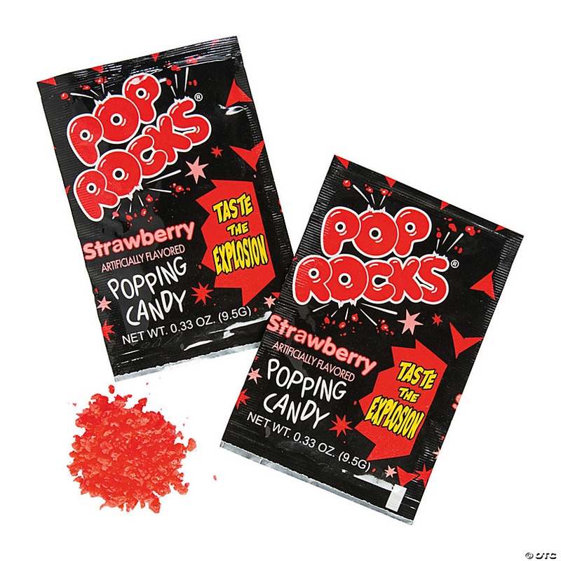 Pop Rocks Strawberry Hard Candy - 24 Pc.
