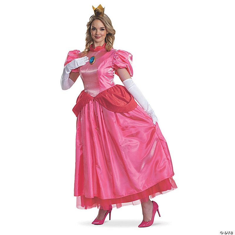 Women's Elevated Super Mario Bros Princess Peach Costume