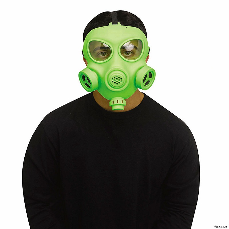 Adults Gas Mask Respirator Plasitc Full Face Mask - One Size