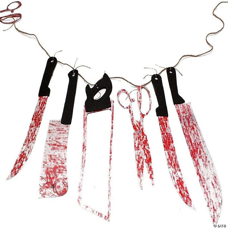 Amscan Bloody Weapon Garland - 7.5, 1Pc