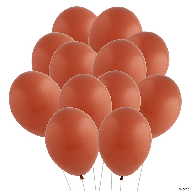 Bulk 100 Pc. Tuftex Matte Burnt Orange 11 Natural Latex Balloons