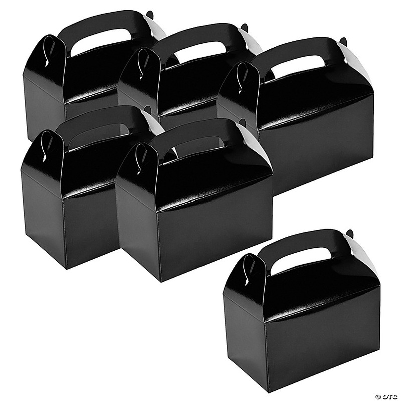 Bulk 48 Pc. Black Favor Boxes