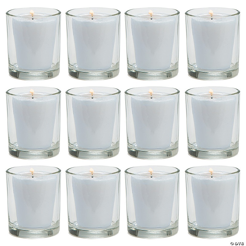 Clear Votive Candle Holders - 12 Pc.