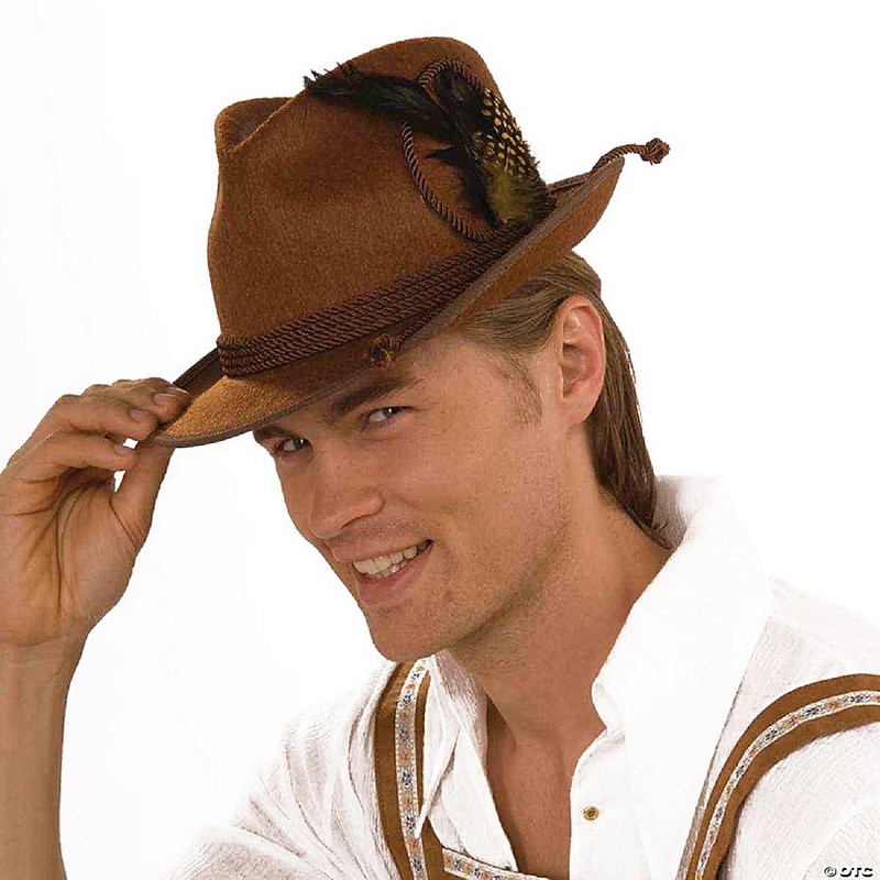 Deluxe Brown German Oktoberfest Costume Hat