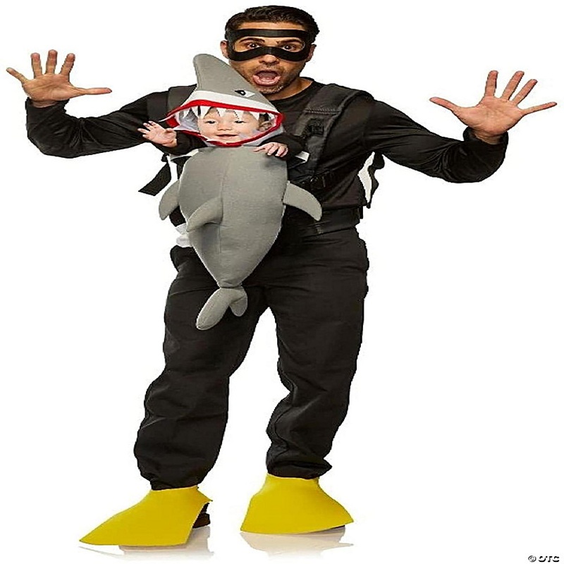 Diver & Shark Adult & Infant Carrier Costume  One Size