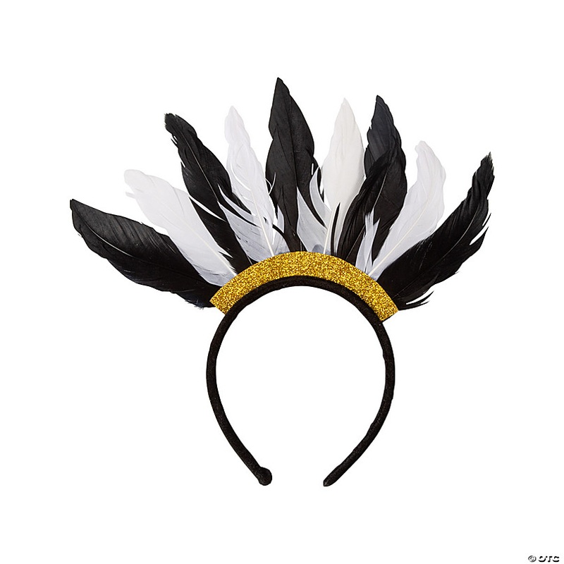 New Year's Eve Feather Headbands - 12 Pc.