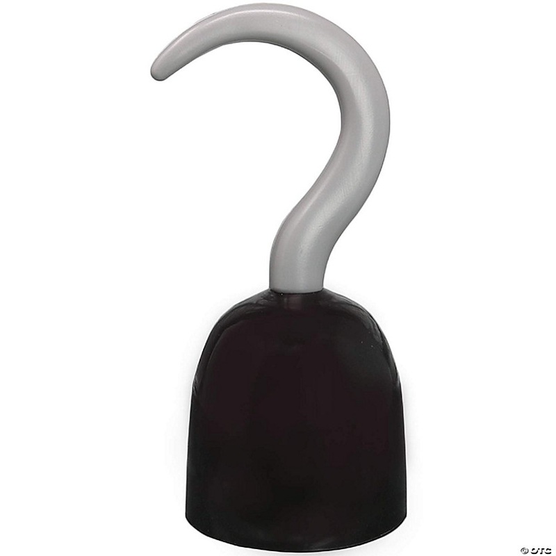 Skeleteen Captain Hook Costume Accessories - Plastic Hook Pirate Costume Accessory - 1 Piece Black