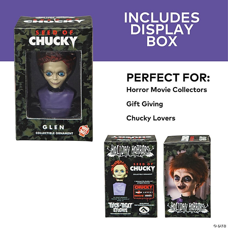 3 Childs Play: Seed of Chucky Glen Bust Resin Collectible Ornament