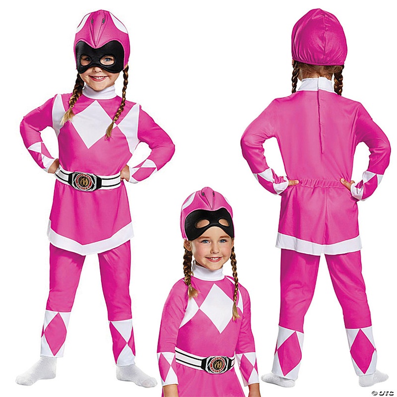Girls Classic Power Rangers Pink Ranger Costume