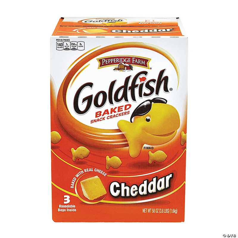 GOLDFISH Cheddar Baked Snack Crackers, 3.6 lb