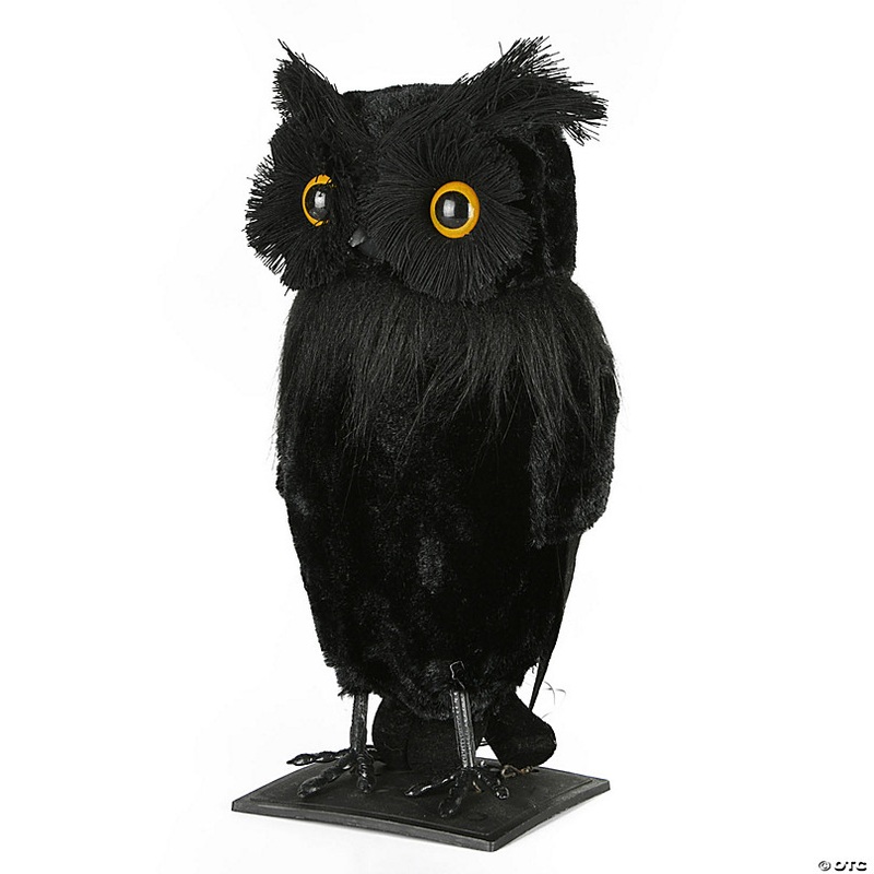 National Tree Company 11 in. Eerie Eyes Owl