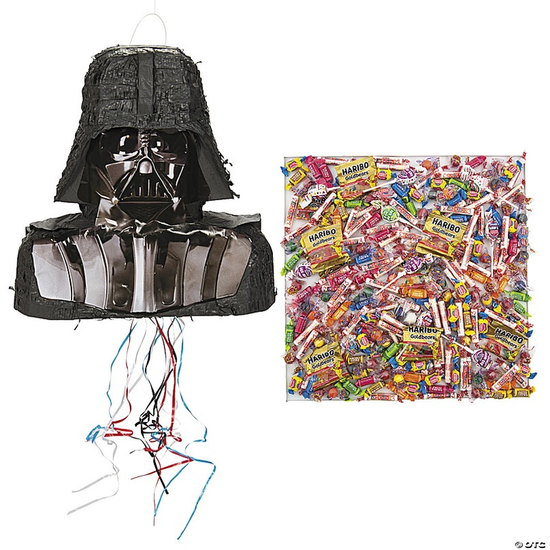 Star Wars 3D Darth Vader Pull-String Piata Kit - 207 Pc.