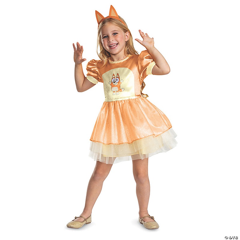 Toddler Girl's Classic Bluey Bingo Dress Costume