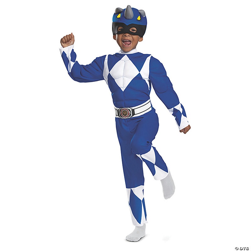 Toddler Power Rangers Blue Ranger Muscle Costume
