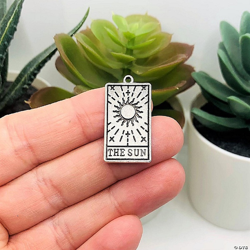 20 Pcs The Sun Tarot Card Charms