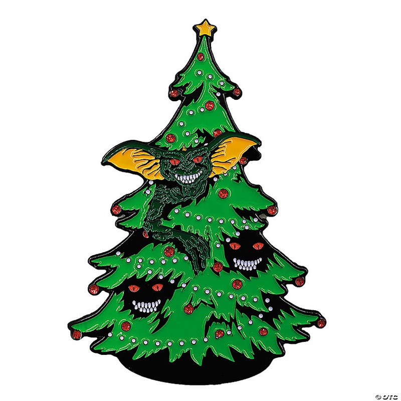 3 Gremlins Christmas Tree Full-Color Enamel Pin
