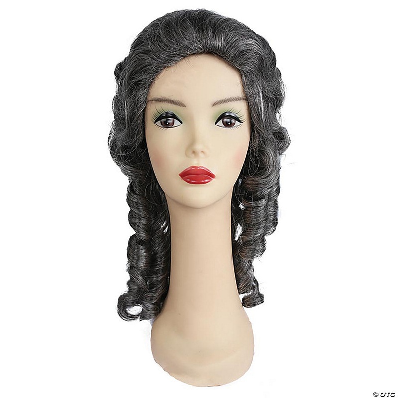 Adults Southern Belle with Ringlets Wig - Medium Brown Gray 44