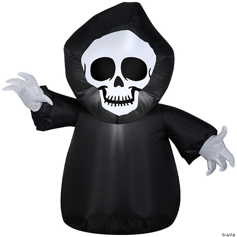 Gemmy Car Buddy Airblown Reaper  3 ft Tall  black