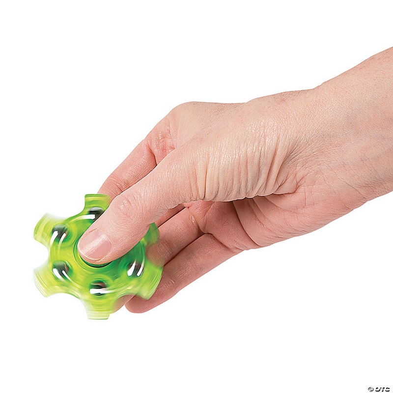 Glow-in-the-Dark Fidget Spinners - 6 Pc.