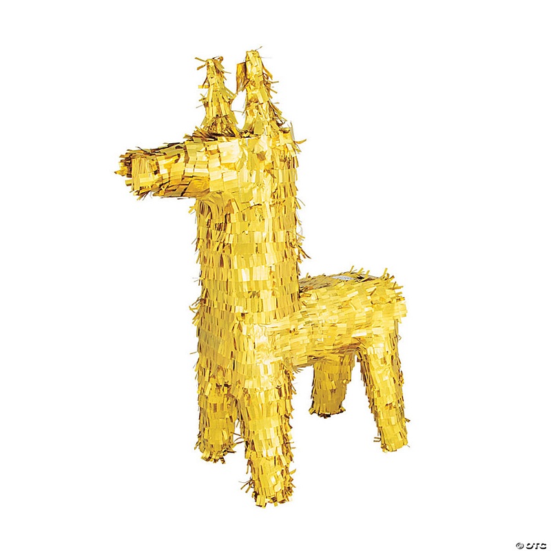 Gold Donkey Piata