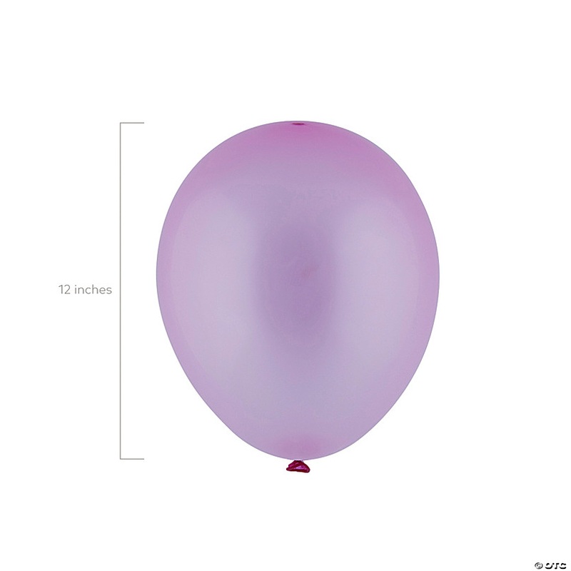 Neon Purple Bright Colors 12 Latex Balloons - 12 Pc.