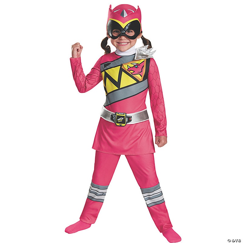 Toddler Girl's Classic Mighty Morphin Power Rangers Pink Ranger Costume - 3T-4T