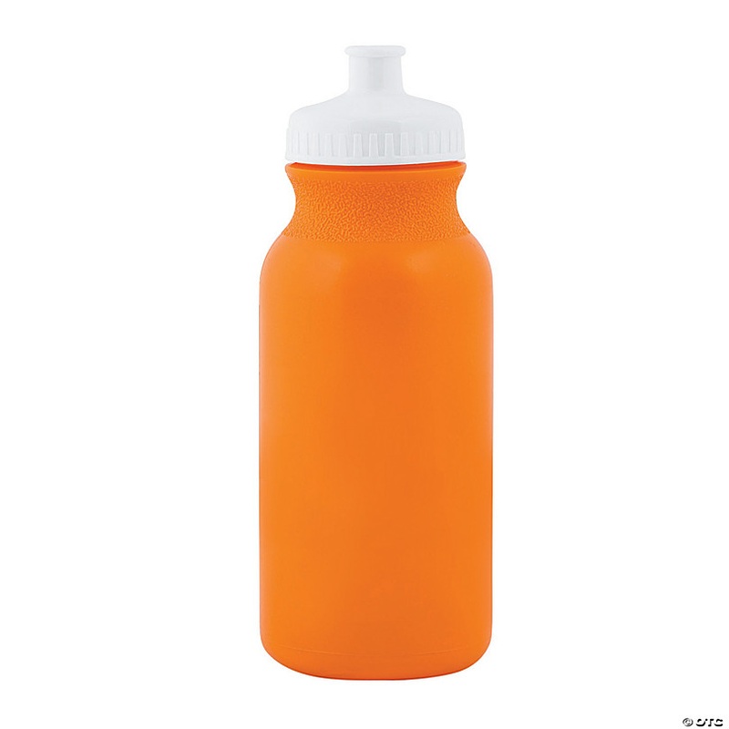 20 oz. Bulk 50 Ct. Orange Plastic Water Bottles