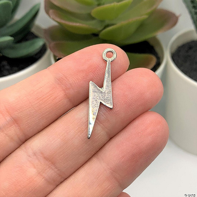 20 Pcs Lightning Bolt Wizard Charms