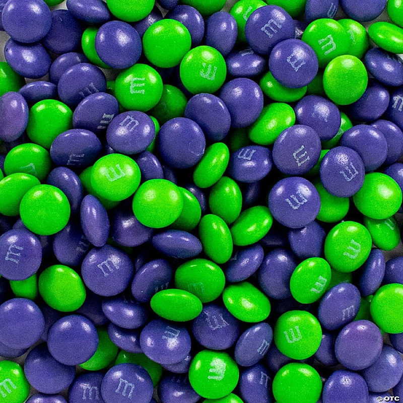 750 Pcs Purple & Green M&M's Candy Milk Chocolate (1.5 lb)