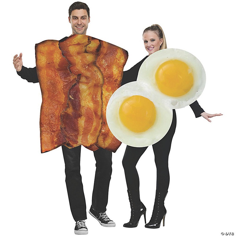 Adults Bacon and Eggs Couples Costumes