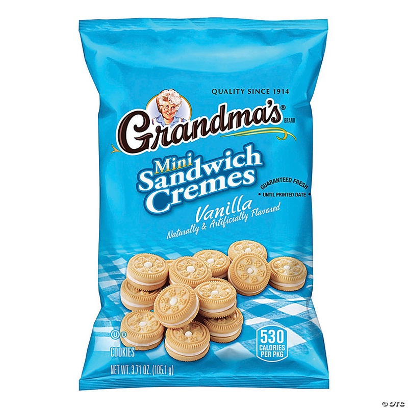 Grandma's Mini Sandwich Cremes Vanilla, 3.71 oz, 24 Count